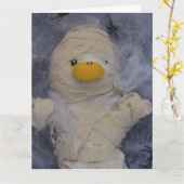 Danny Duck de Mummie blanco kaart (Gele Bloem)