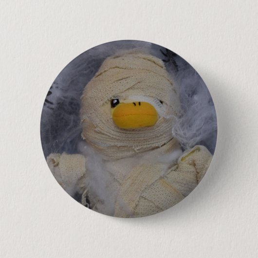 Danny Duck de Mummy Ronde Button 5,7 Cm (Voorkant)