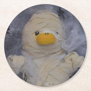 Danny Duck de Mummy Ronde Kartonnen Onderzetter