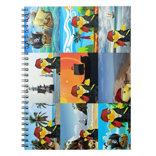 Danny Duck de Piraat Collage Notitieboek (Voorkant)