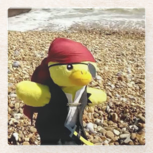 Danny Duck de Piraat Glazen Onderzetter