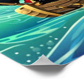 Danny Duck de piraat. Poster (Hoek)