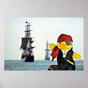 Danny Duck de Piraat. Poster