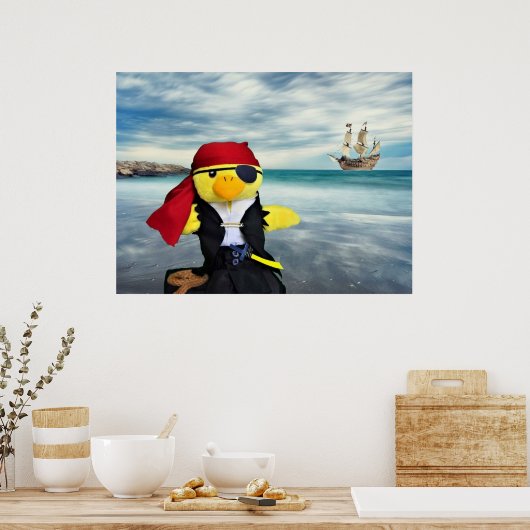 Danny Duck de piraat. Poster (Keuken)
