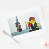 Danny Duck de Piraat Rechthoekige Sticker (Envelop)