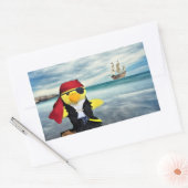 Danny Duck de Piraat Rechthoekige Sticker (Envelop)
