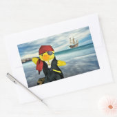 Danny Duck de Piraat Rechthoekige Sticker (Envelop)