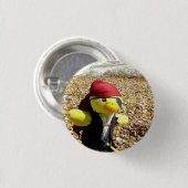 Danny Duck de Piraat Ronde Button 3,2 Cm (Voorkant /achterkant)
