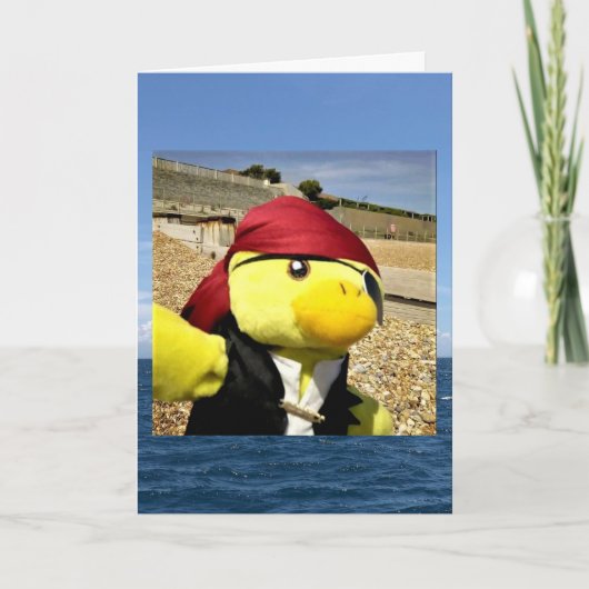 Danny Duck de Piraat Verjaardagskaart Kaart (Voorkant)