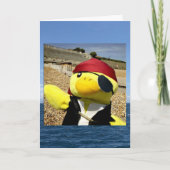 Danny Duck de Pirate Birthday kaart (Voorkant)