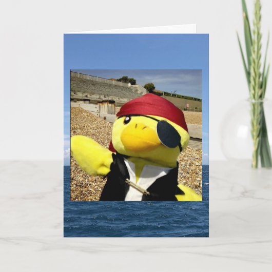 Danny Duck de Pirate Birthday kaart (Voorkant)