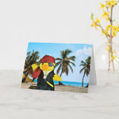 Danny Duck de Pirate Birthday kaart (Gele Bloem)