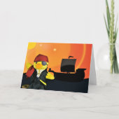 Danny Duck de Pirate Birthday kaart (Voorkant)