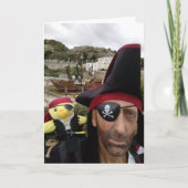 Danny Duck de Pirate Birthday kaart (Voorkant)