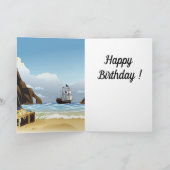 Danny Duck de Pirate Birthday kaart (Binnen)