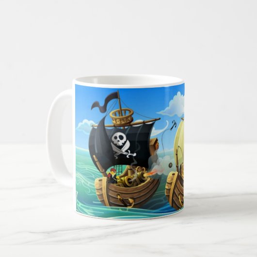 Danny Duck de Pirate Coffee Mok (Voorkant links)