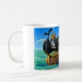 Danny Duck de Pirate Coffee Mok (Links)