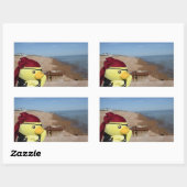 Danny Duck de Pirate Retangular Sticker (Vel)