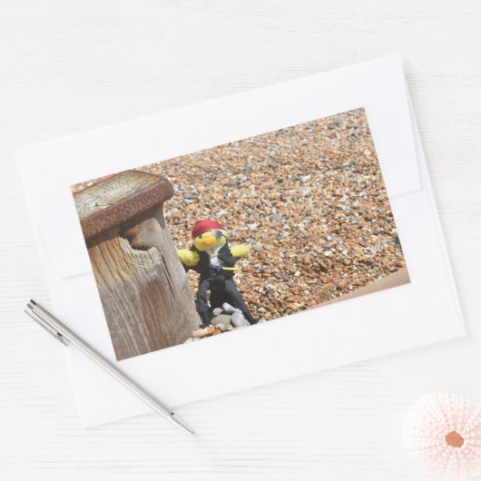 Danny Duck de Pirate Retangular Sticker (Envelop)