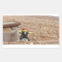 Danny Duck de Pirate Retangular Sticker