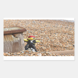 Danny Duck de Pirate Retangular Sticker