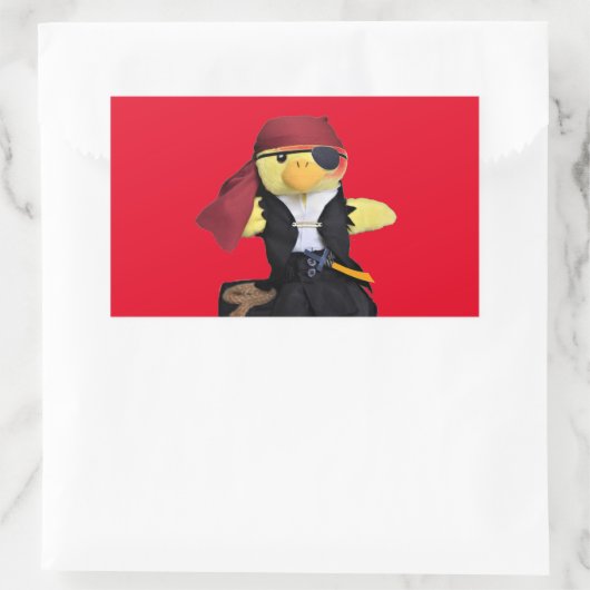 Danny Duck de Pirate Retangular Sticker (Tas)