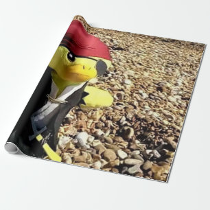 Danny Duck de Pirate Wrapping Paper Cadeaupapier