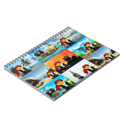 Danny Duck het Pirate Collage Notitieboek (Linkerzijde)