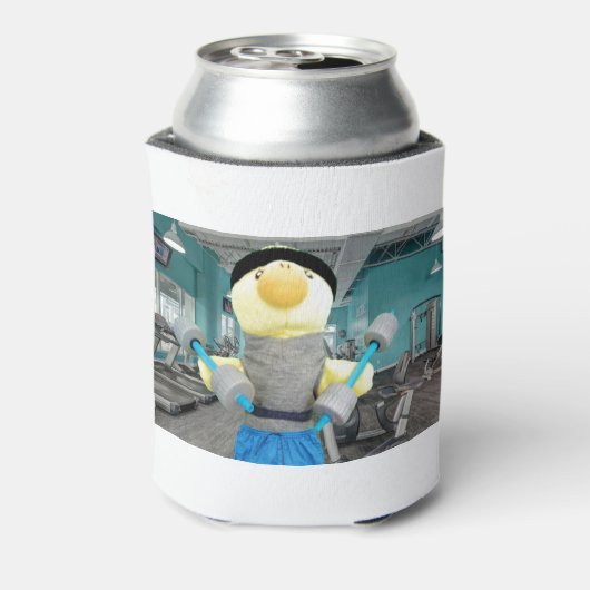 Danny Duck in de Gym Blikjeskoeler (Blikje Achterkant)