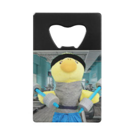 Danny Duck in de Gym Creditkaart Flessenopener