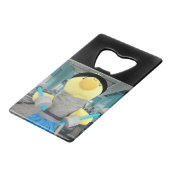 Danny Duck in de Gym Creditkaart Flessenopener (Voorkant Gekanteld)