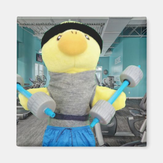 Danny Duck in de Gym Magneet (Voorkant)