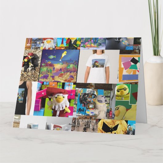 Danny Duck kerstkaart Kaart (Achterkant)