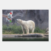 Danny Duck Santa. Boom-versiering Inpakpapier Vel (Voorkant 3)