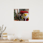 Danny Duck Santa KerstPoster Poster (Keuken)