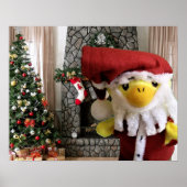 Danny Duck Santa KerstPoster Poster (Voorkant)