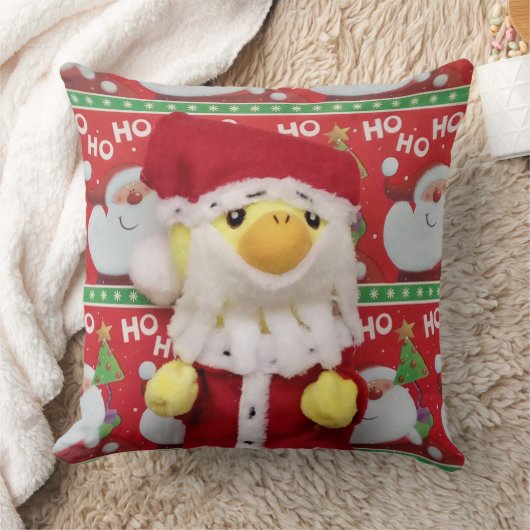 Danny Duck Santa KerstSierkussen Kussen (Deken)