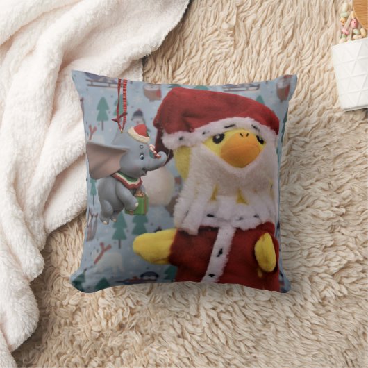 Danny Duck Santa KerstSierkussen Kussen (Deken)