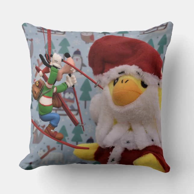 Danny Duck Santa KerstSierkussen Kussen (Voorkant)