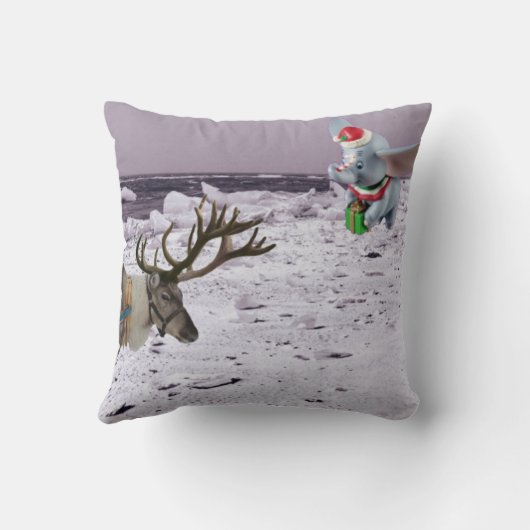 Danny Duck Santa KerstSierkussen Kussen (Achterkant)