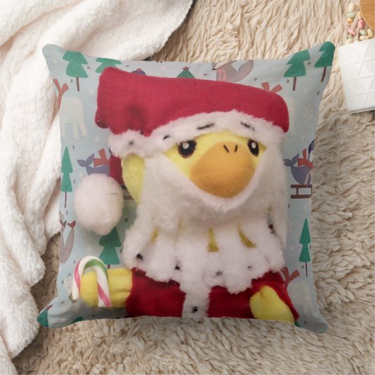 Danny Duck Santa KerstSierkussen Kussen (Deken)