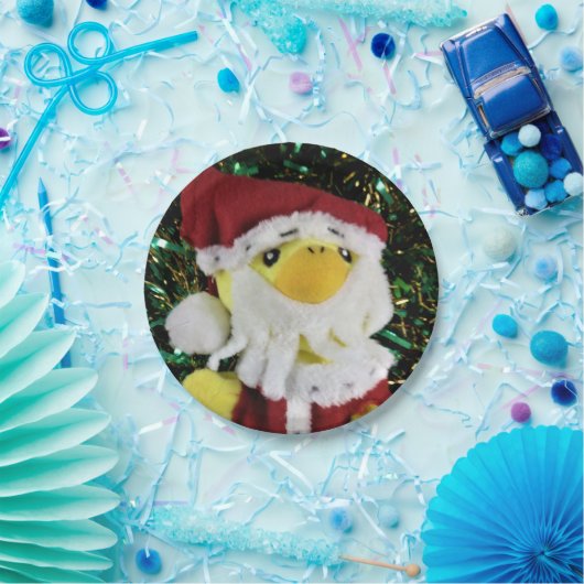 Danny Duck Santa. Papieren Bordjes (Feest)