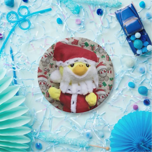 Danny Duck Santa. Papieren Bordjes (Feest)
