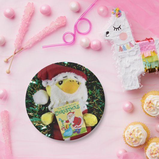 Danny Duck Santa. Papieren Bordjes (Feest)