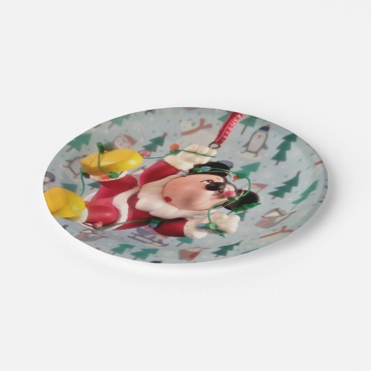 Danny Duck Santa. Papieren Bordjes (Gekanteld)