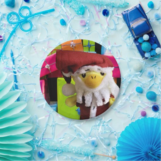 Danny Duck Santa. Papieren Bordjes (Feest)