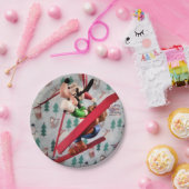 Danny Duck Santa. Papieren Bordjes (Feest)