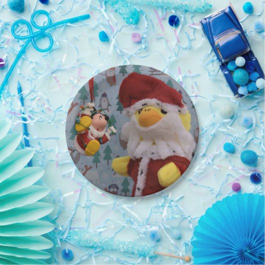 Danny Duck Santa. Papieren Bordjes (Feest)