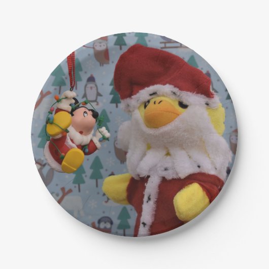 Danny Duck Santa. Papieren Bordjes (Voorkant)