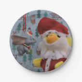 Danny Duck Santa. Papieren Bordjes (Voorkant)